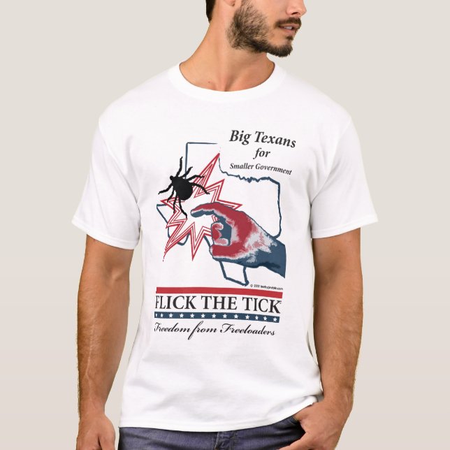Snärta fästingen - den Texas upplagan T Shirt (Framsida)