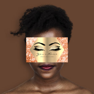 Snärtar för Makeup för FauxChampaigne guld- Visitkort