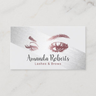 Snärtar & rand för silver för krönMakeupkonstn Visitkort