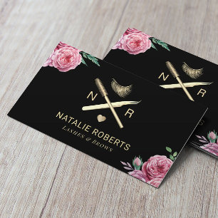 Snärtar & salong för blommigt för vintage för visitkort