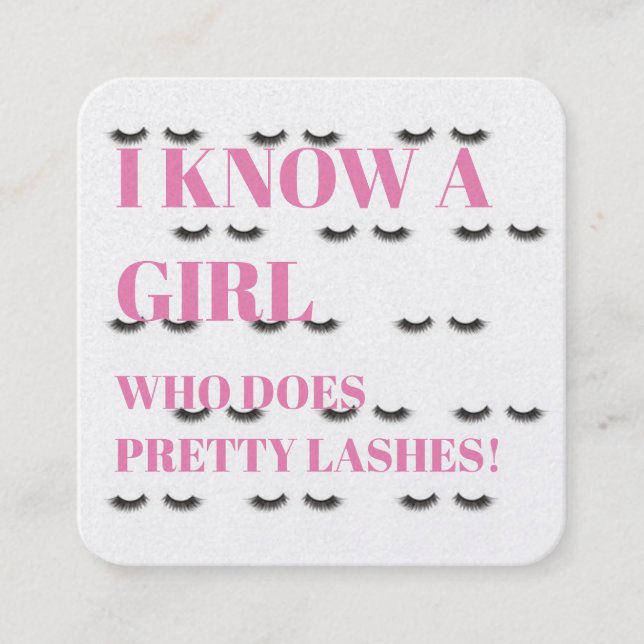 Snärtremisskort Fyrkantigt Visitkort (Framsida)