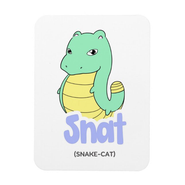 Snat (Snake + Cat) Cute Flexible Magnet (Vertikal)