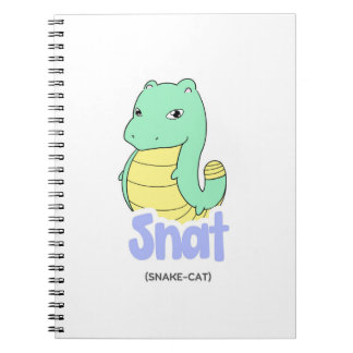 Snat (Snake + Cat) Cute Notebook/ Journal Anteckningsbok