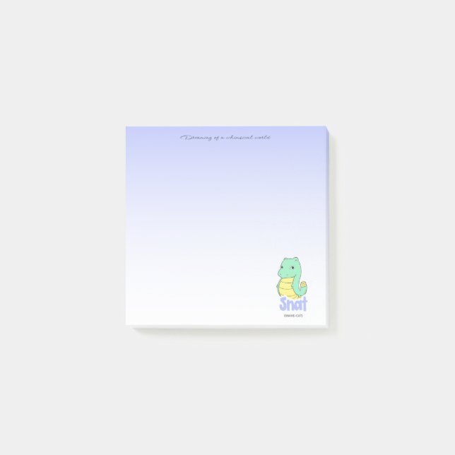 Snat (Snake + Cat) Post-it Block (Framsida)