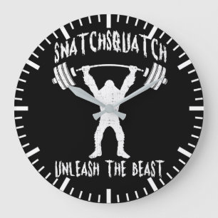 Snatchsquatch, Tecknad Big Foot, Beast, underlig G Stor Klocka