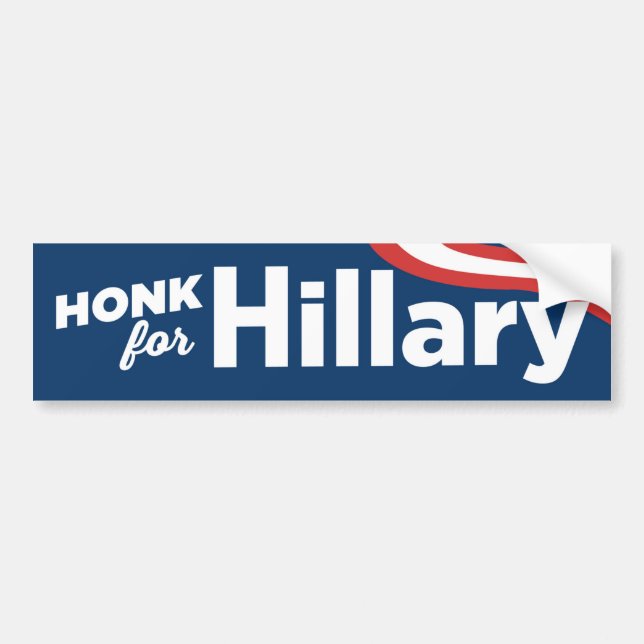Snattrande för den Hillary Clinton bildekalet 2016 Bildekal (Framsidan)