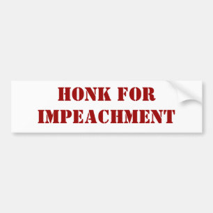 Snattrande för Impeachment Bildekal