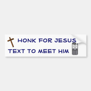Snattrande för Jesus Bildekal