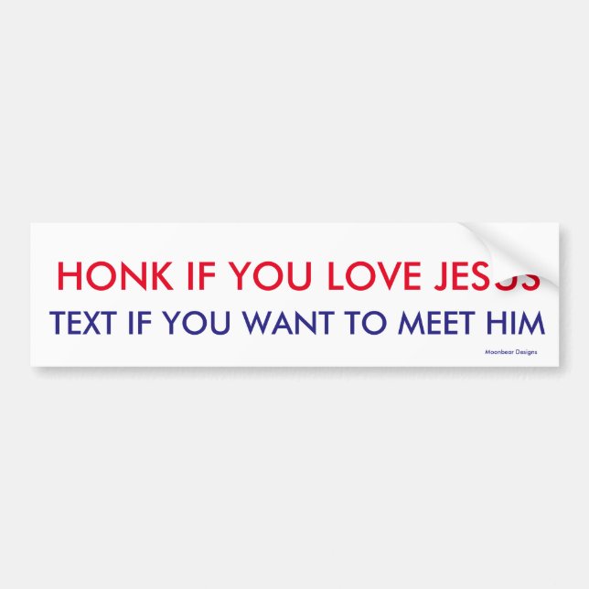Snattrande för Jesus - text som möter honom Bildekal (Framsidan)