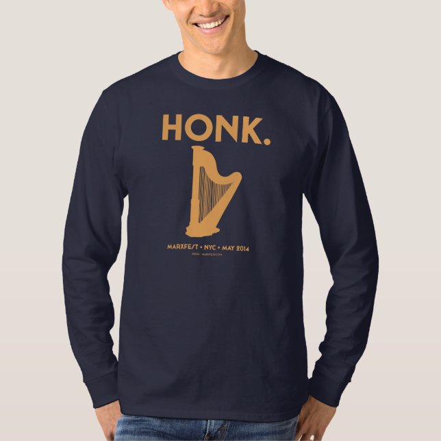 Snattrande Lång-Muff Raglan Tee Shirt (Framsida)