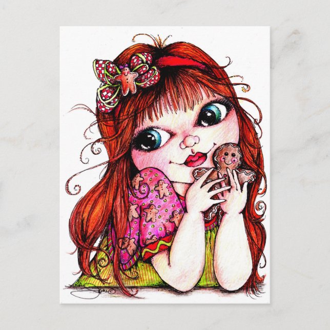 Snäva en kaka från Gingertea Vykort (Framsida)