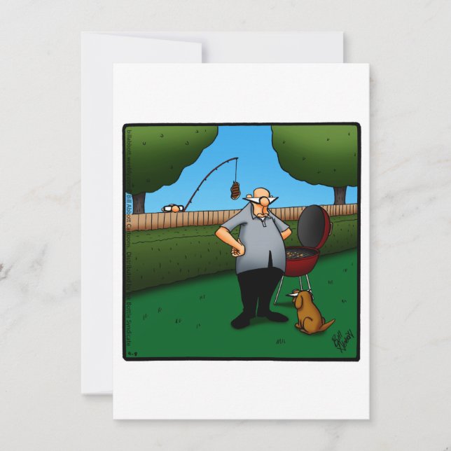 Snäva inbjudningar till födelsedagspartiet Barbecu (Framsida)