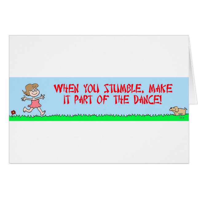 snavandedans hälsningskort (Framsidan Horizontal)