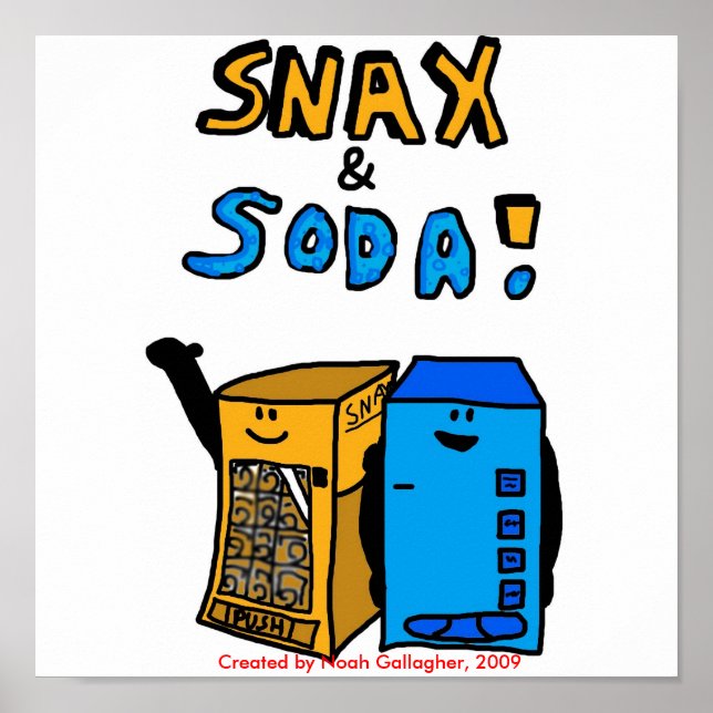 Snax och soda Poster (Framsidan)