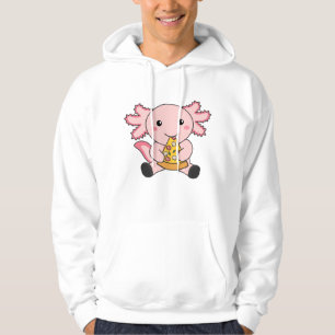 Snaxolotl Axolotl Älskare Cute Animals Pizza Hoodie