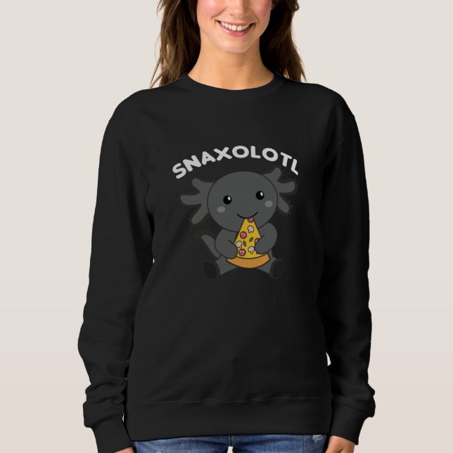 Snaxolotl Axolotl Älskare Cute Animals Pizza T Shirt (Framsida)