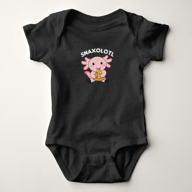 Snaxolotl Axolotl Älskare Cute Animals Pizza T Shirt (Framsida)