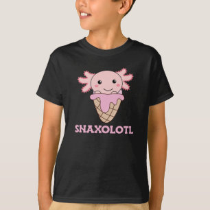 Snaxolotl Axolotl Älskare Sweet Animals Ice Cream T Shirt