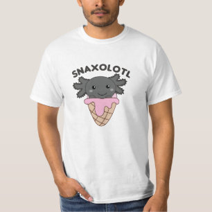 Snaxolotl Axolotl Älskare Sweet Animals Ice Cream T Shirt