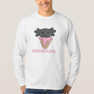 Snaxolotl Axolotl Älskare Sweet Animals Ice Cream T Shirt