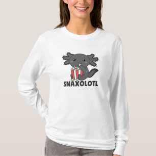 Snaxolotl Axolotl Älskare Sweet Animals Popcorn T Shirt