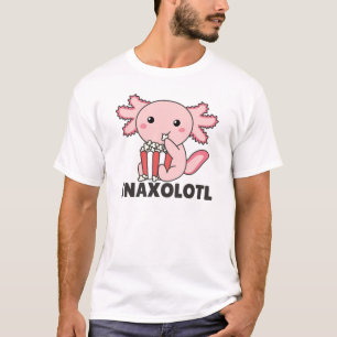 Snaxolotl Axolotl Älskare Sweet Animals Popcorn T Shirt