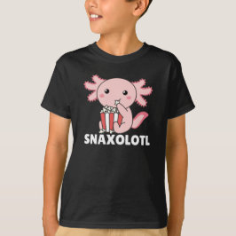 Snaxolotl Axolotl Älskare Sweet Animals Popcorn T Shirt