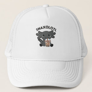 Snaxolotl Axolotl Bubble Tea Älskare Sweet Animals Keps