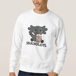 Snaxolotl Axolotl Bubble Tea Älskare Sweet Animals Lång Ärmad Tröja