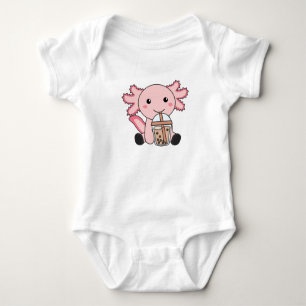 Snaxolotl Axolotl Bubble Tea Älskare Sweet Animals T Shirt