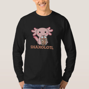 Snaxolotl Axolotl Bubble Tea Älskare Sweet Animals T Shirt