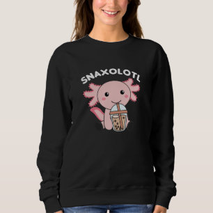 Snaxolotl Axolotl Bubble Tea Älskare Sweet Animals T Shirt