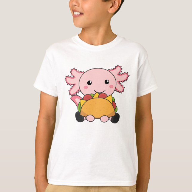 Snaxolotl Axolotl Tacco Älskare Sweet Animals T Shirt (Framsida)