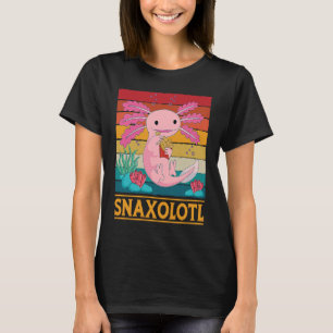 Snaxolotl Cute Axolotl Fransk Fries T Shirt