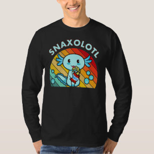 Snaxolotl Kids Youth Salamander Lizard Cute Axolo T Shirt