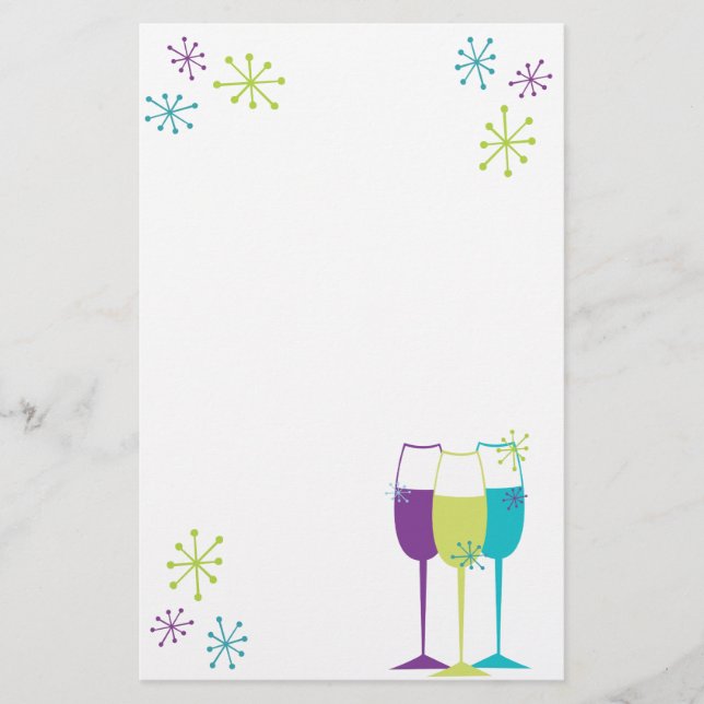 Snazzy Champagne Brevpapper (Framsida)