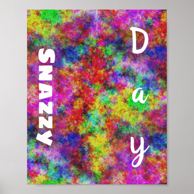 Snazzy Day Psychedelic Poster (Framsidan)