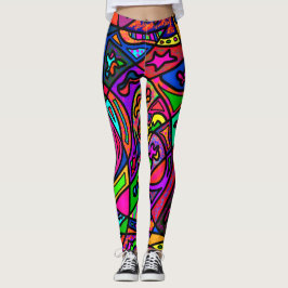 Snazzy Leggings Färgglad Rolighet