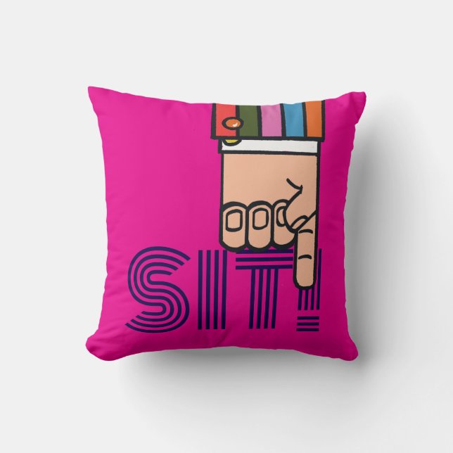 Snazzy Point Finger Kudde (Framsida)
