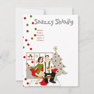 Snazzy Shindig jul Inbjudningar