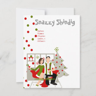 Snazzy Shindig jul Inbjudningar