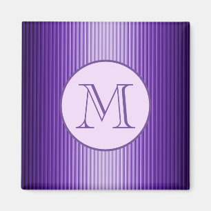 Snazzy Sophisticates Lila Glow Rand Anpassningsbar Magnet