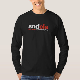 SNDCle, svart designer med lång sleeve Tee Shirt