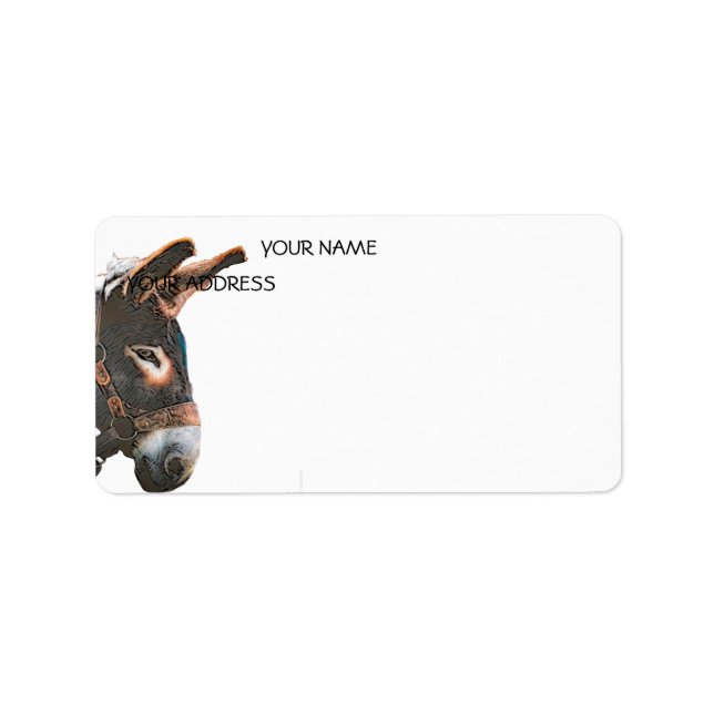 Sneak Peek - Donkey Adressetikett (Framsidan)