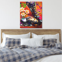 Sneakar och Daisy Vitaktig Orange