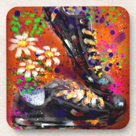 Sneakar och Daisy Vitaktig Orange Underlägg