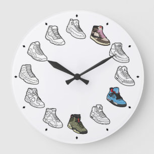 Sneaker, akrylväggslås (travis Collabs) Stor Klocka