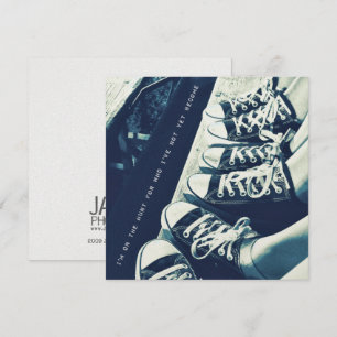 SNEAKER BLUES 5,25 x 5,25-kort Inbjudningar