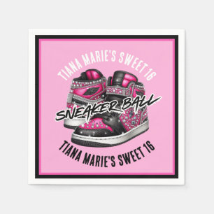 Sneaker Boll Rosa & Black Birthday Pappersservett