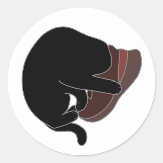 Sneaker Head Runt Klistermärke